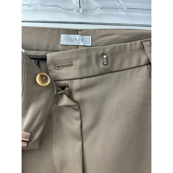 Gunex Italy Dress Slacks Pants Size 8 Office Business Virgin Wool Blend Wide Leg - Picture 16 of 16